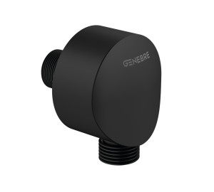 Round wall black connector